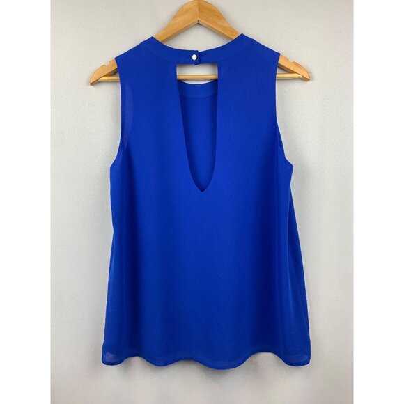 Women's Pink Note Blue Tank Top Size M - Picture 2 of 7